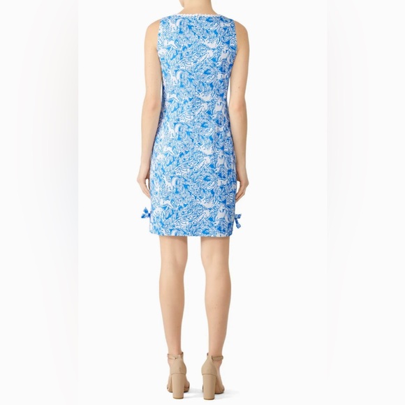 Lilly Pulitzer NWT Melani Dress Coastal Blue Fancy Feet Size 0,14 - Picture 6 of 9